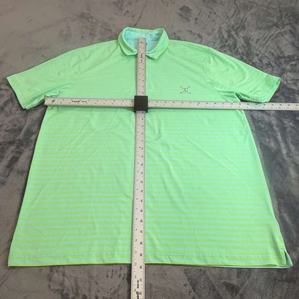 Chaps Golf Stay-Dry Polo Shirt Men Sz XL Green Striped Stretch Performance - Picture 8 of 16
